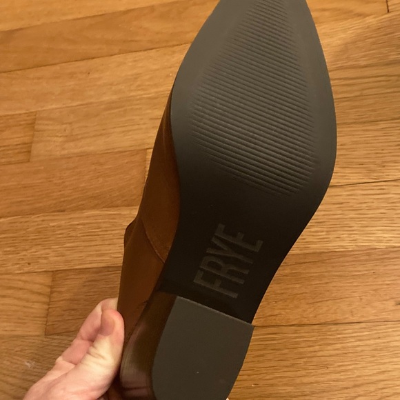 Frye Women's 7.5M Tan Leather Mules - Picture 5 of 5